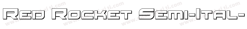 Red Rocket Semi-Ital字体转换